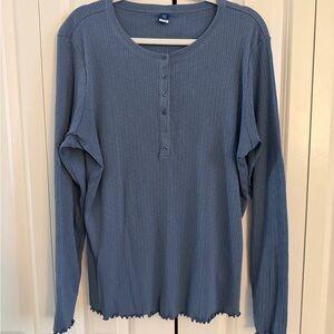 Old Navy Blue Long Sleeve Tee Tall